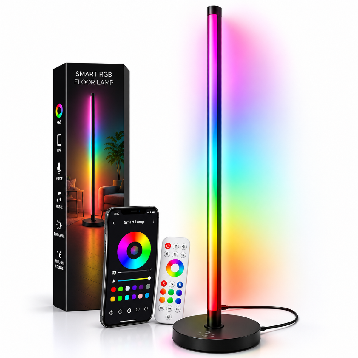 Lámpara de Pie Inteligente RGB